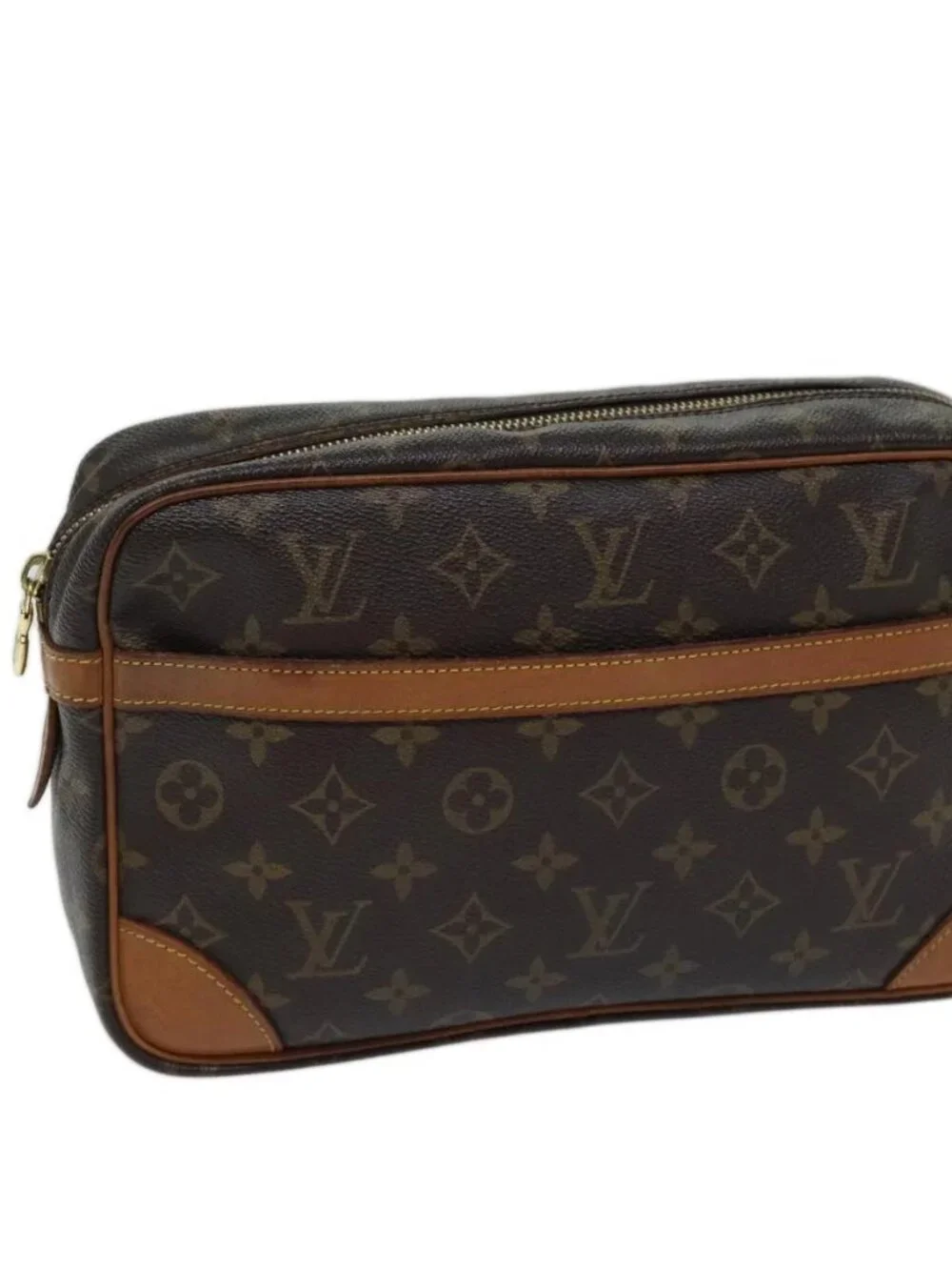 LOUIS VUITTON Monogram Compiegne 28 Clutch Bag M51845 LV Auth